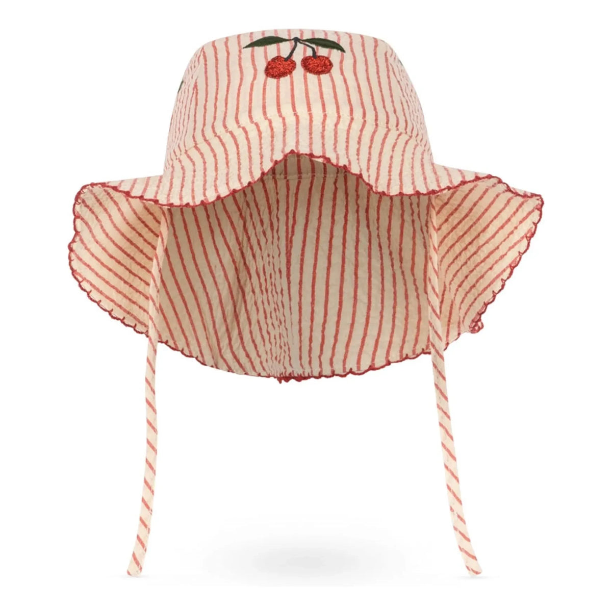Konges Sløjd - Ellie Organic Cotton Striped Hat | Red