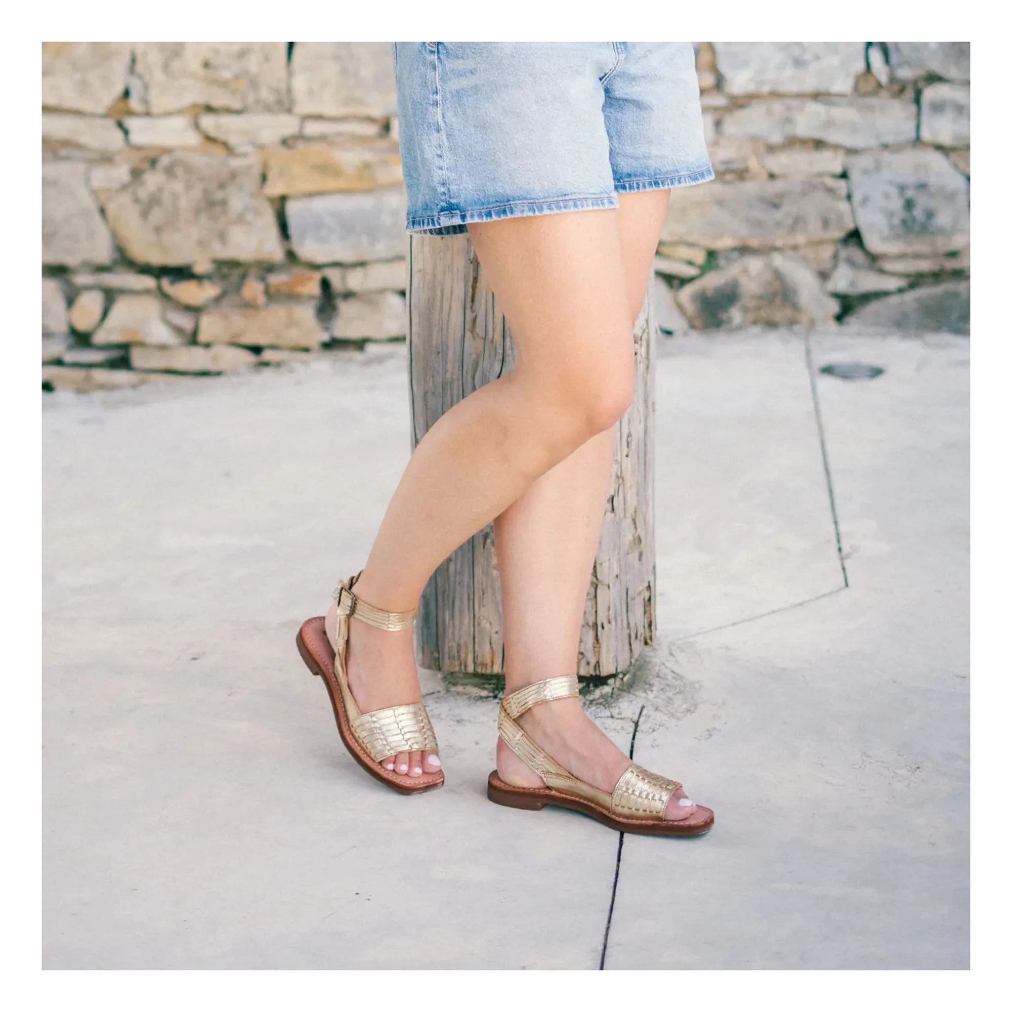 Mapache - Gloria Sandals | Champagne