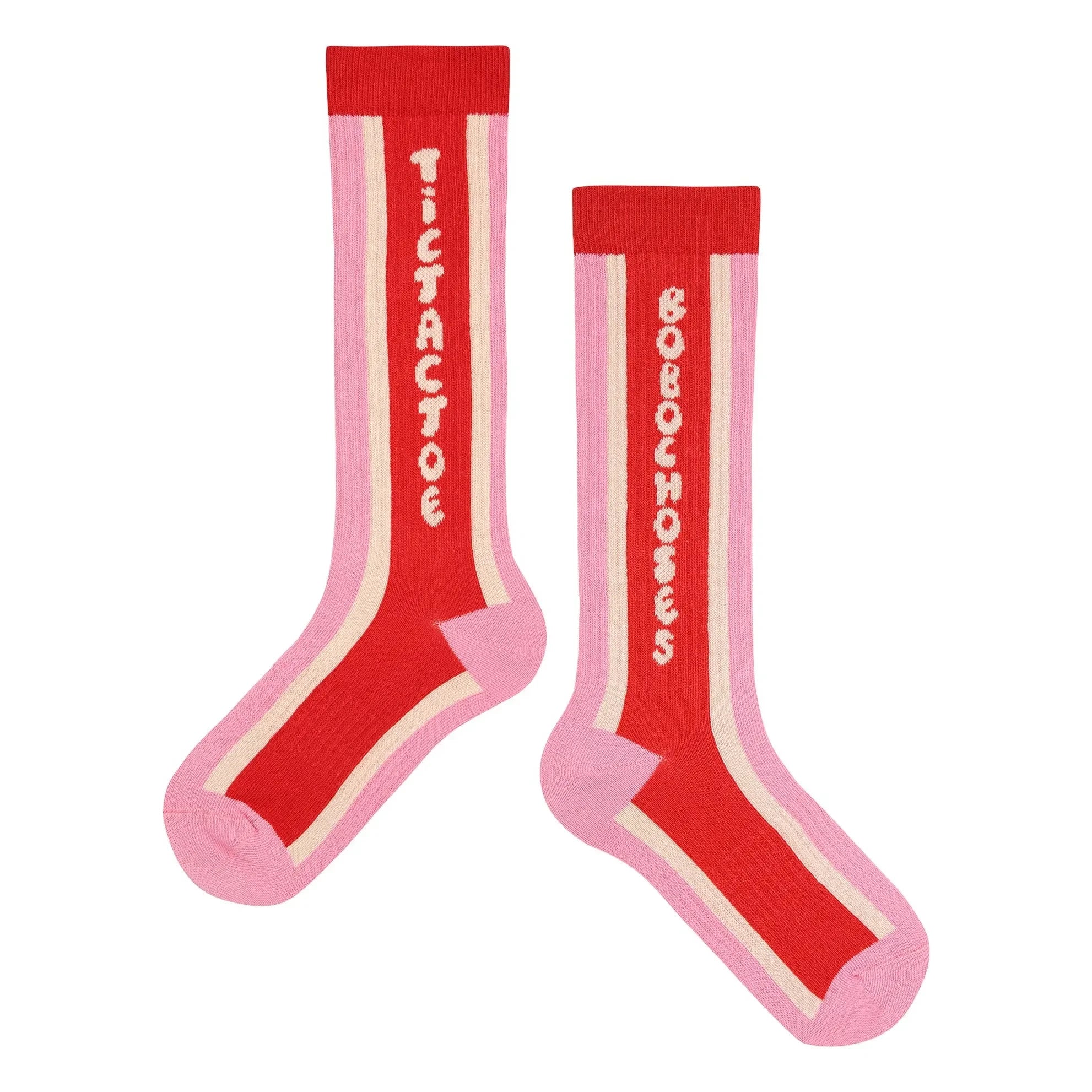 Bobo Choses - Extra High Organic Cotton Socks | Pink