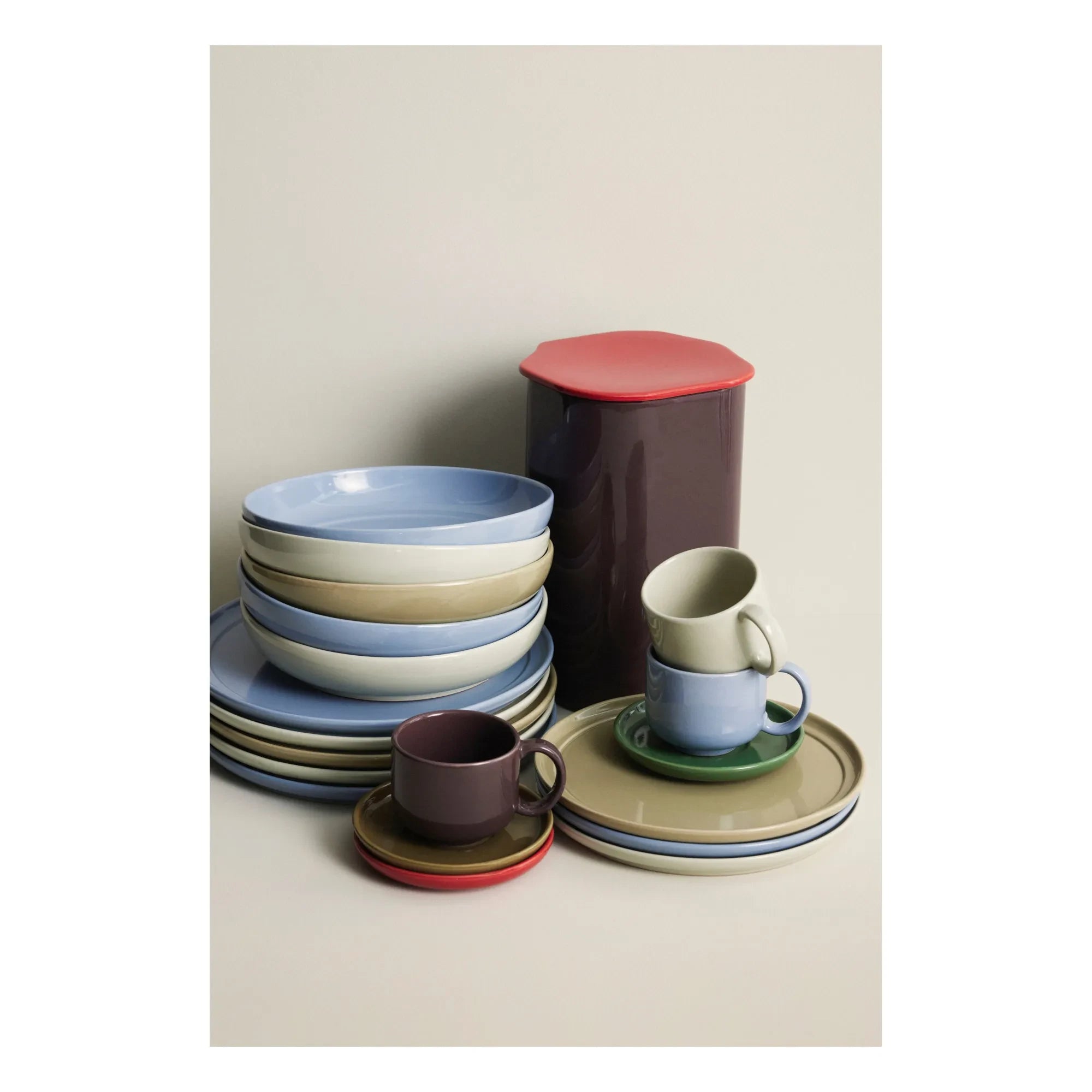 Hübsch - Amare plate | Light Blue