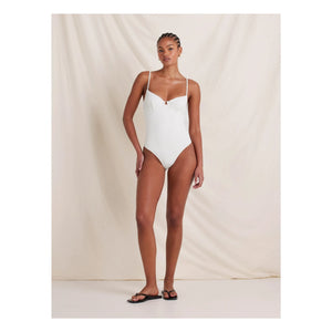 Peony - Quintessential Recycled Fiber 1-Piece Jersey | White