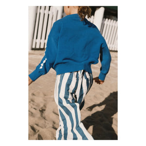 Tinycottons - Blue Striped Trousers | Blue