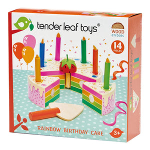 Tender Leaf Toys - Wooden Rainbow Birthday Cake