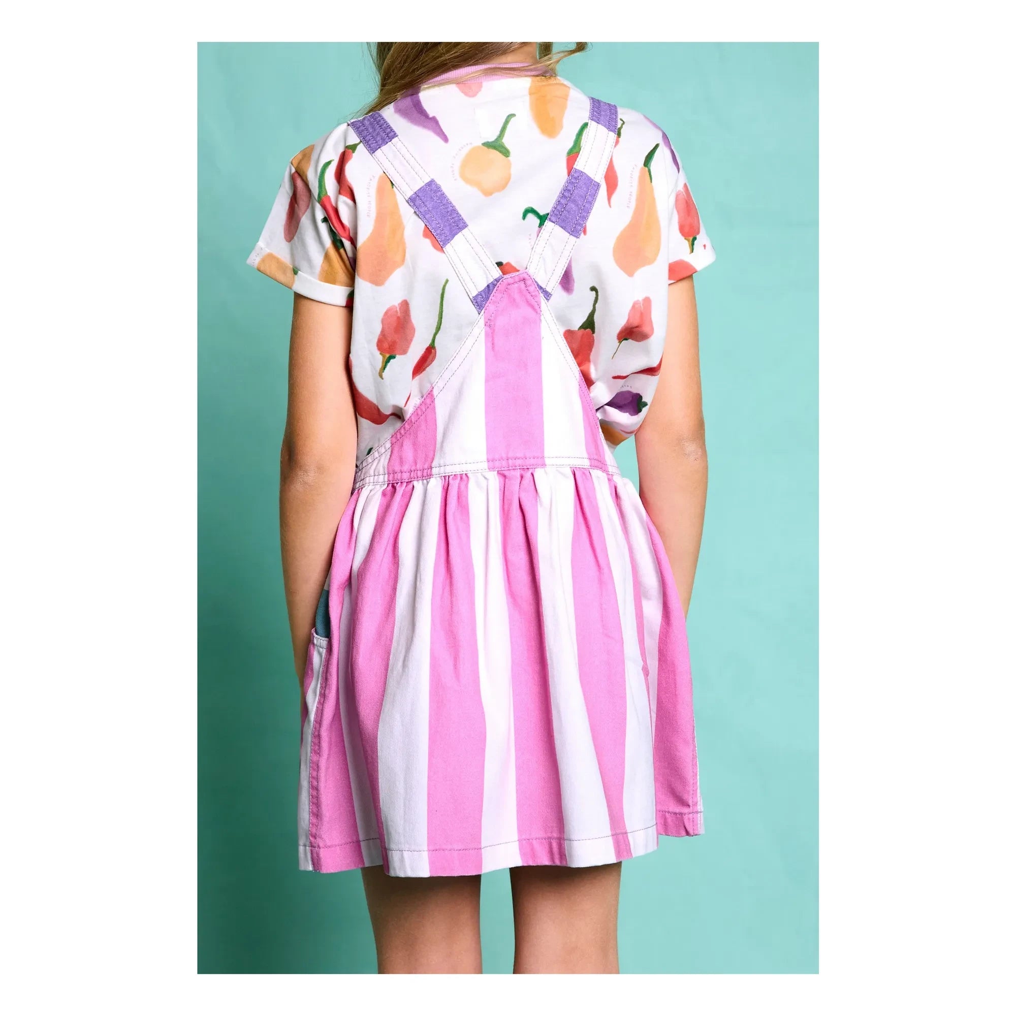 Favorite People - Amore Striped Romper Dress | Pink