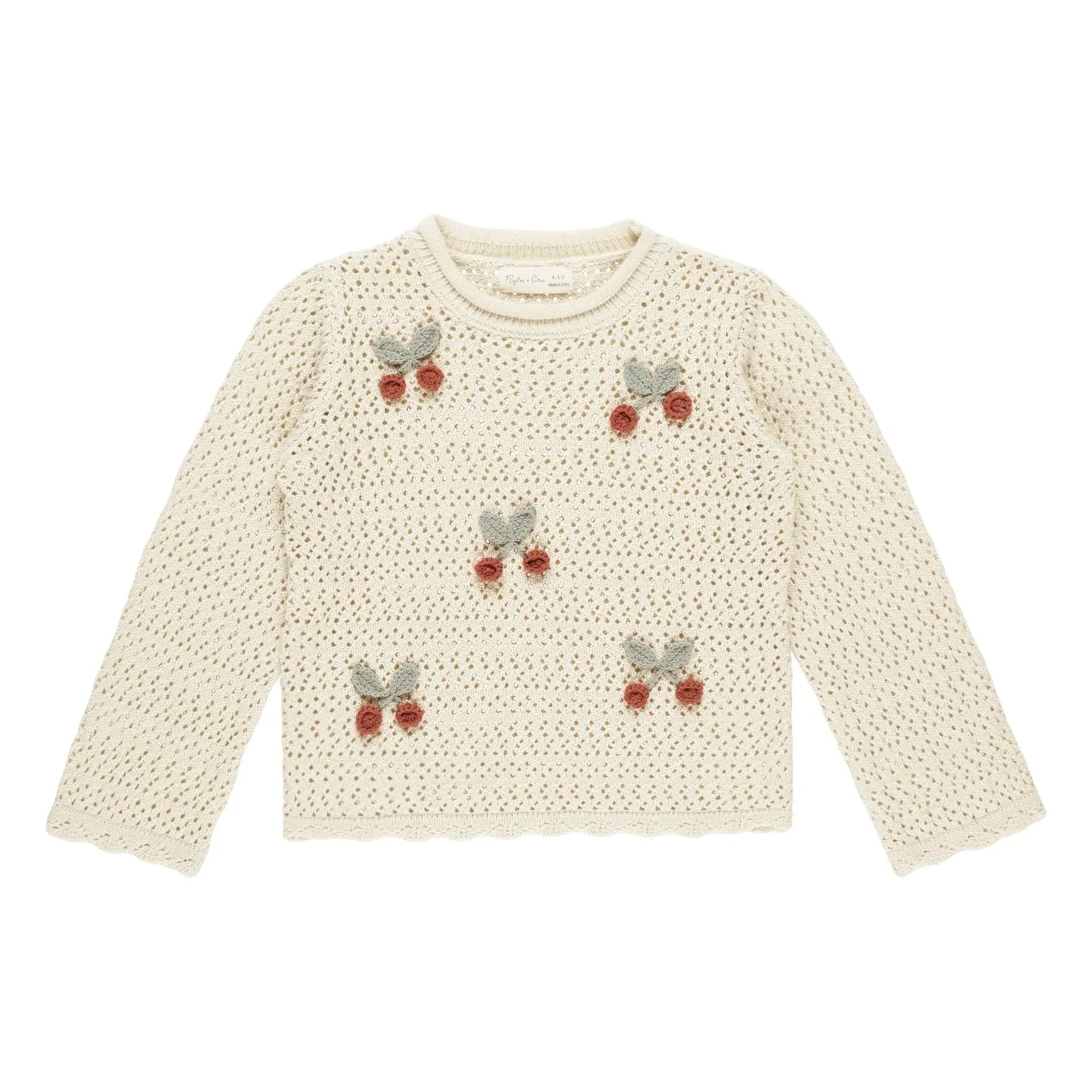 Rylee + Cru - Cherry Sweater | Ecru