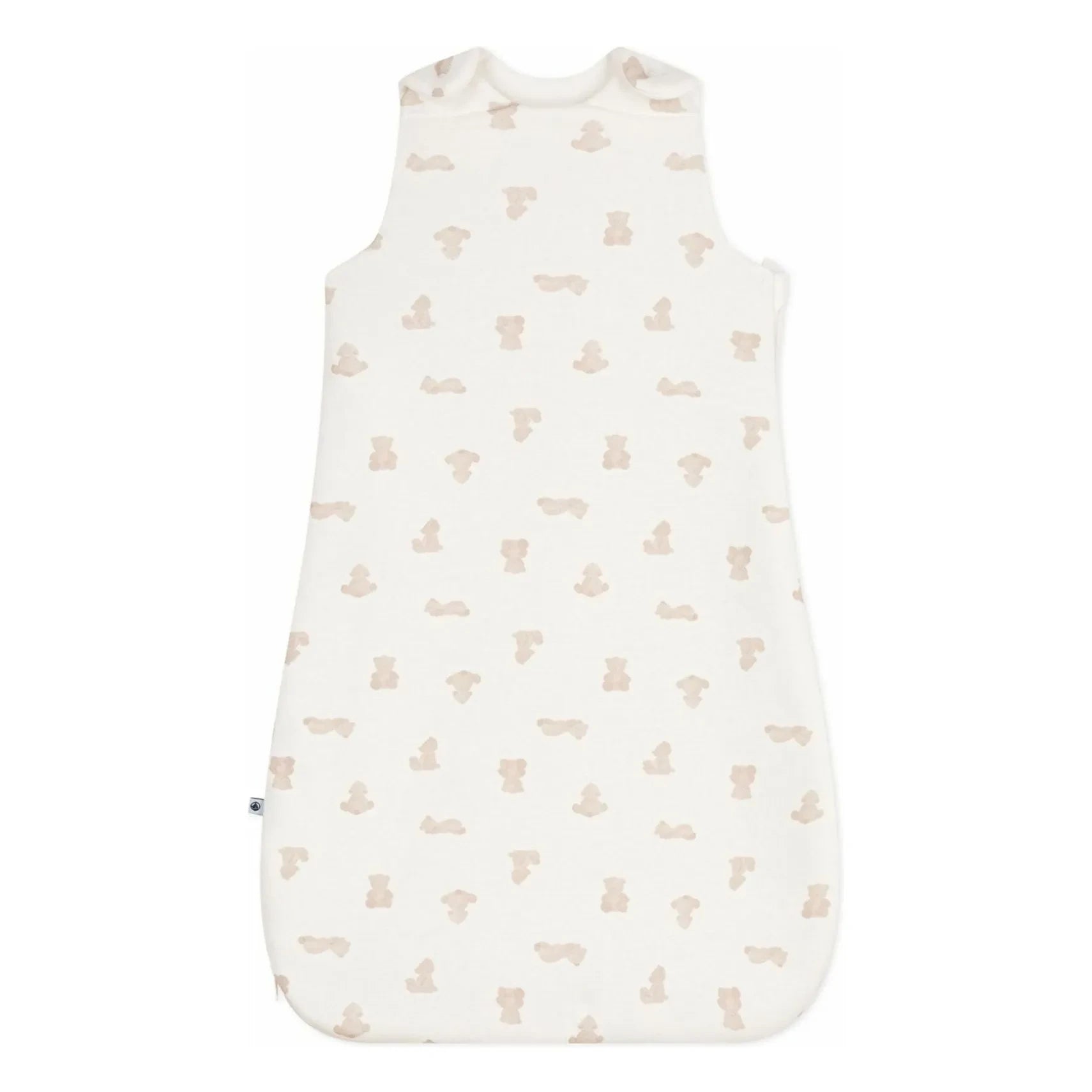 Petit Bateau - Organic Cotton Bear Sleep Suit | White