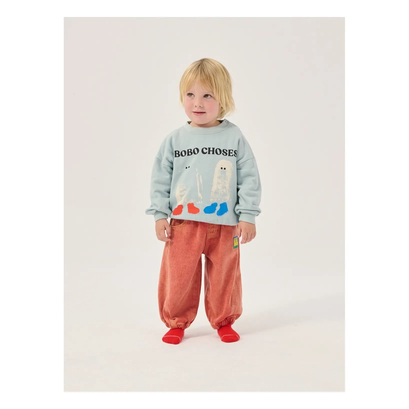 Bobo Choses - Sweat Ghosts Bobo Choses Organic Cotton Baby | Light Blue
