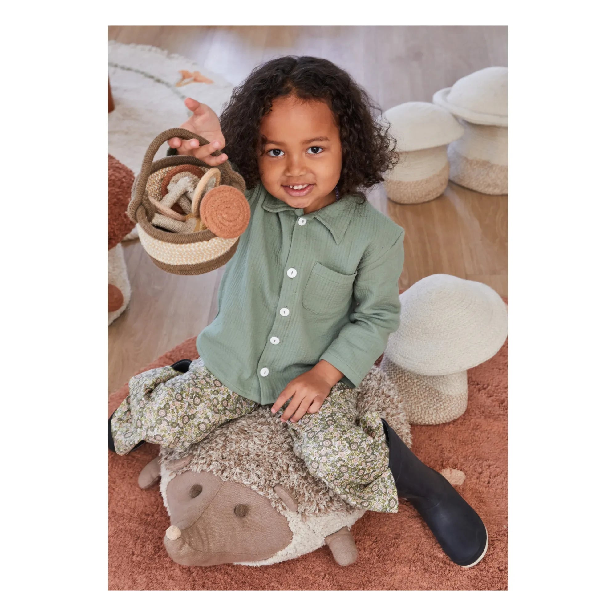 Lorena Canals - Hedgehog Pillow | Beige