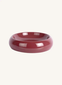 Present Time - Cadiz Metal Bowl | Burgundy
