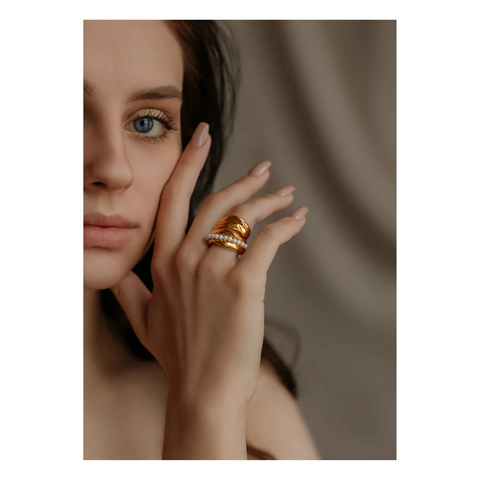 Misho - Bora Bora Layered Rings | Gold