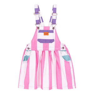 Favorite People - Amore Striped Romper Dress | Pink