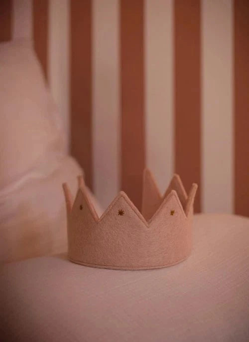 Muskhane - Rani Felt Crown | Powder pink
