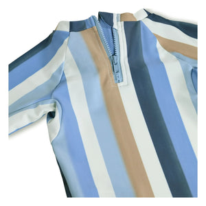Molo - Nemo Striped UV Protective T-Shirt Made from Recycled Fibers | Blue