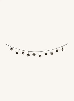 Anna + Nina - Starry Night Star Garland | Black