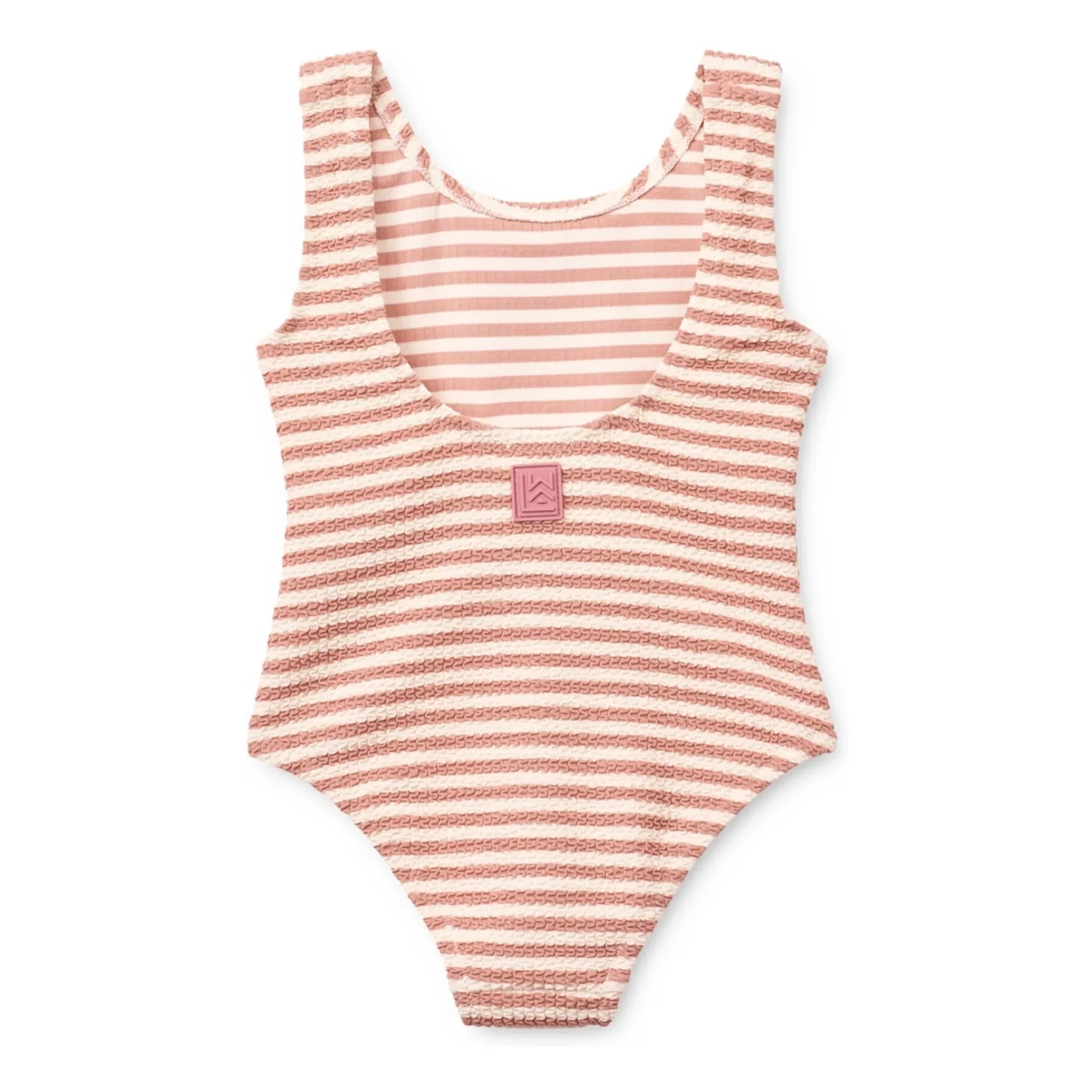 Liewood - Bianco Striped Swimwear Textured Recycled Fibres | Powder Pink
