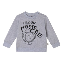 Stella McCartney Kids - I Am The Music Man sweatshirt Organic cotton | Gray