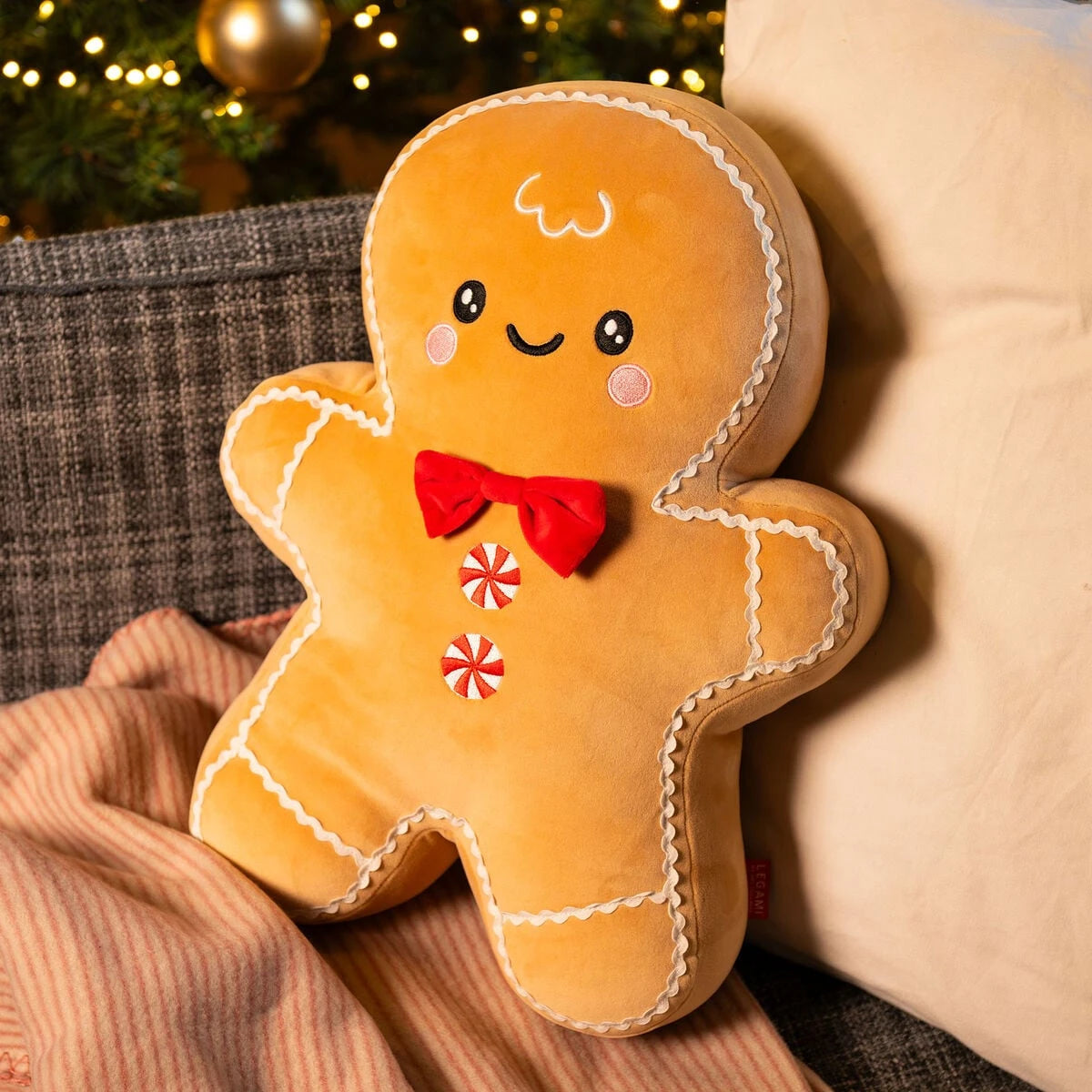 Legami - Gingerbread Noel Cushion - Super Soft!