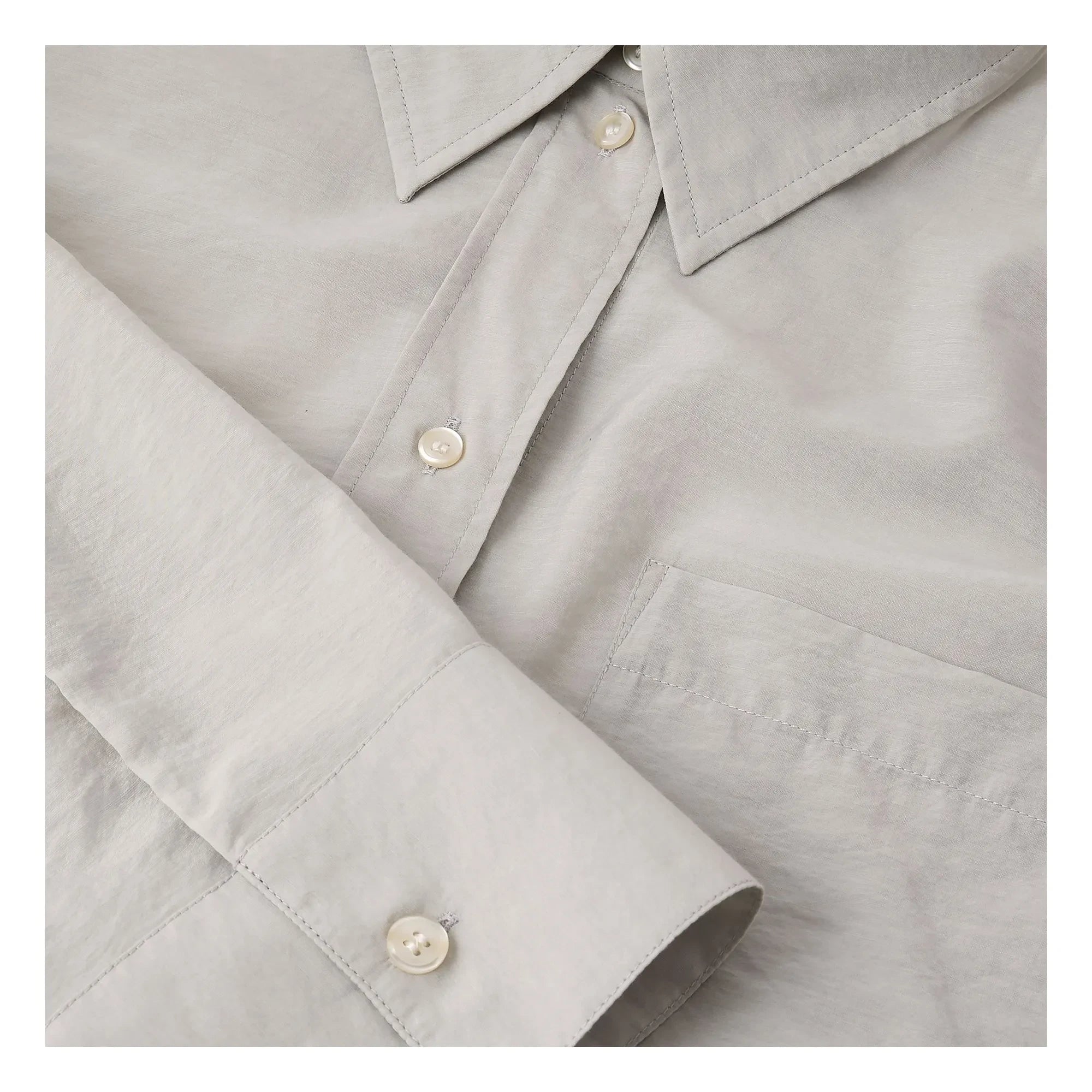 Soeur - Francesca Cotton Shirt | Light Grey
