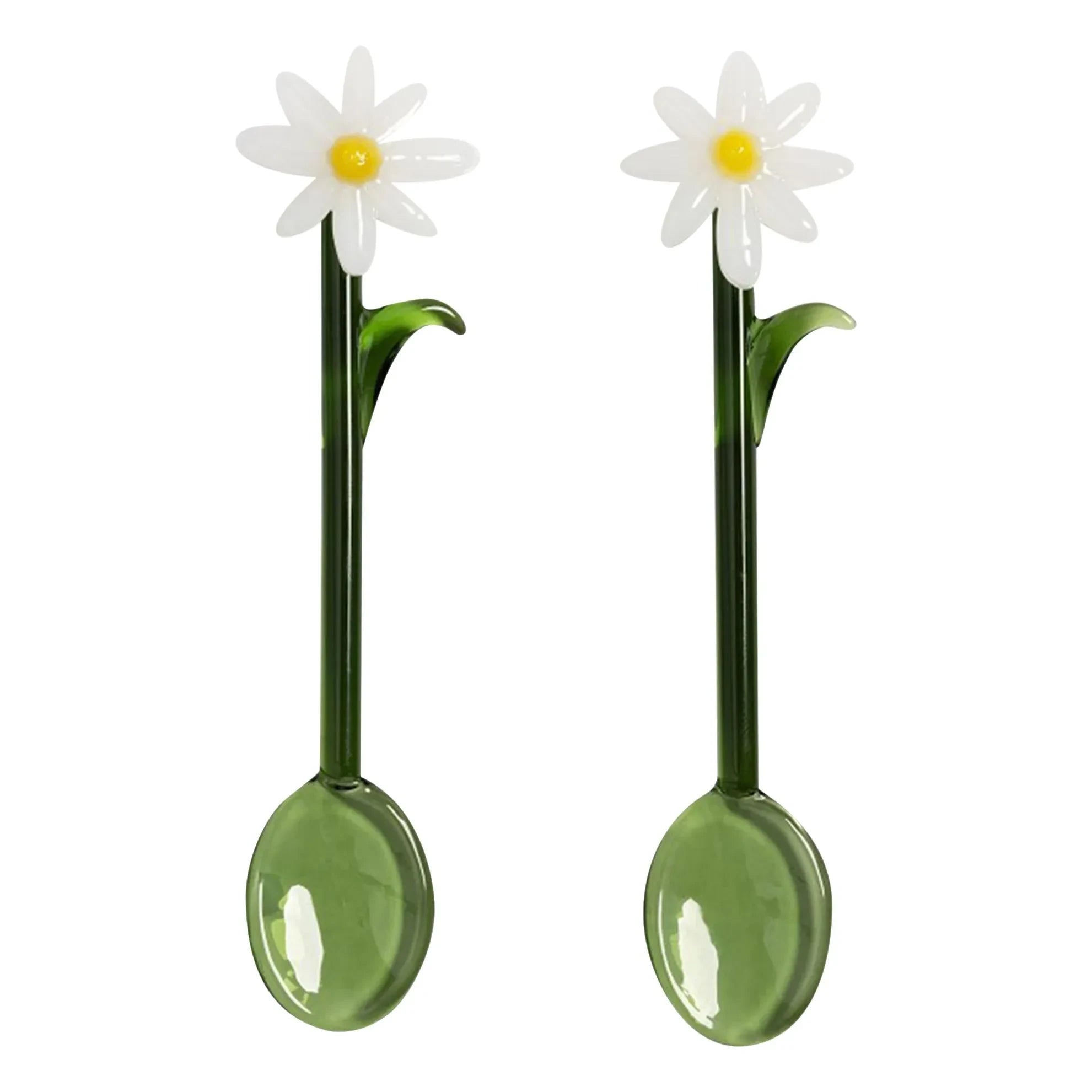 &Klevering - Spoons Flora - Set of 2 | White