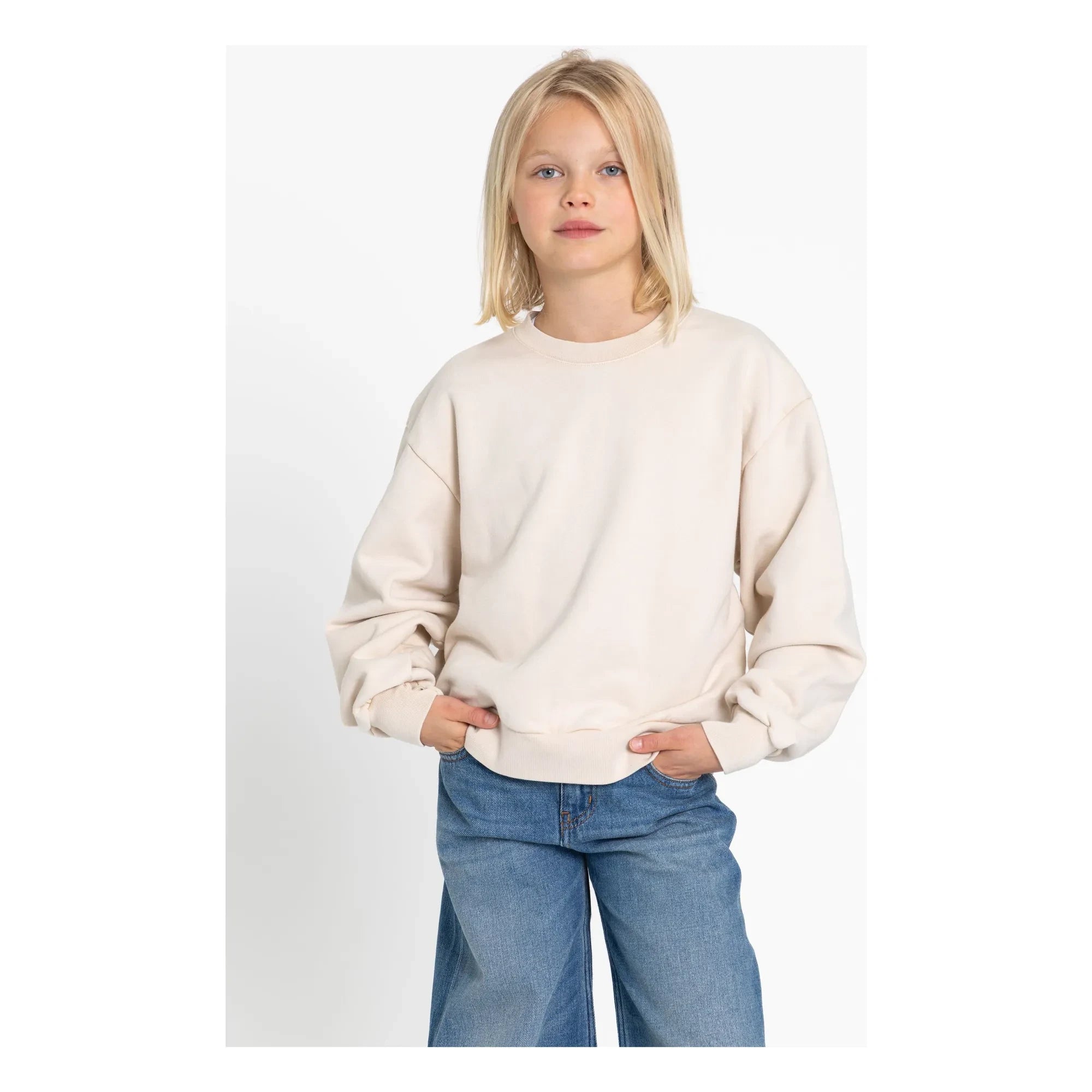 Smallable Kid - Maia Organic Cotton Sweatshirt | Cream