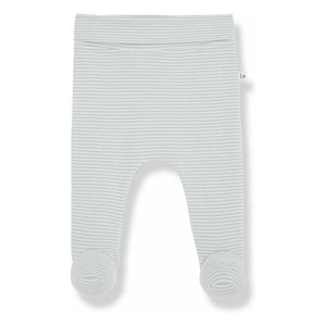 1+ in the Family - Sune Organic Cotton Footless Leggings | Gray Blue