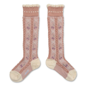 Collégien - Dust Pink Cherry Knot Socks