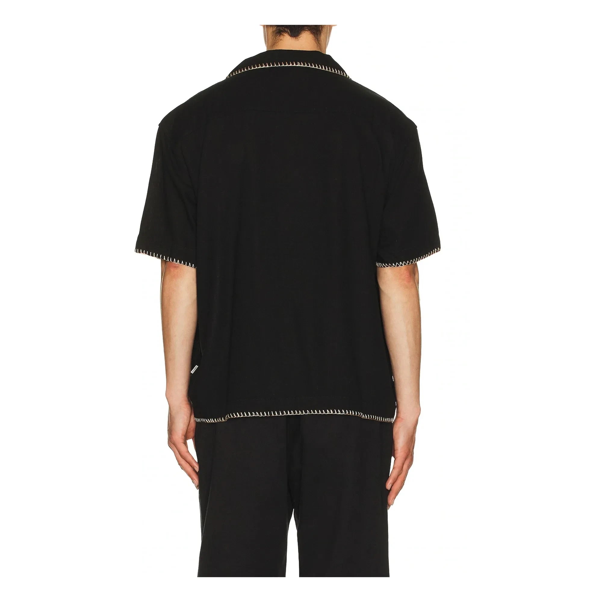 Rhythm - Relaxed Whip Short Sleeve Shirt | Black