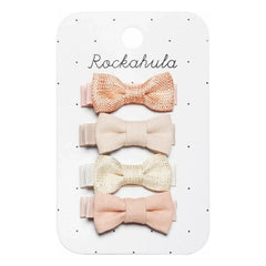Rockahula Kids - 4-Piece Bow Set | Pink