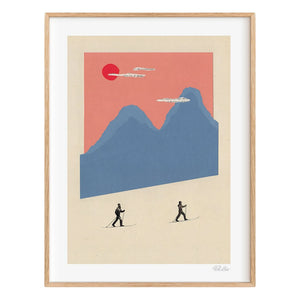 Ciel Glue - Mountain n°5 Crosscountry Poster - Limited Edition | Pink