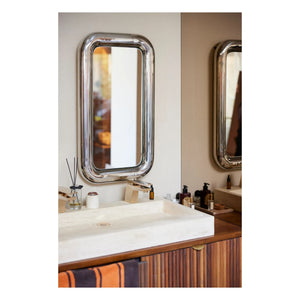 HKliving - Chunky chrome mirror | Chrome