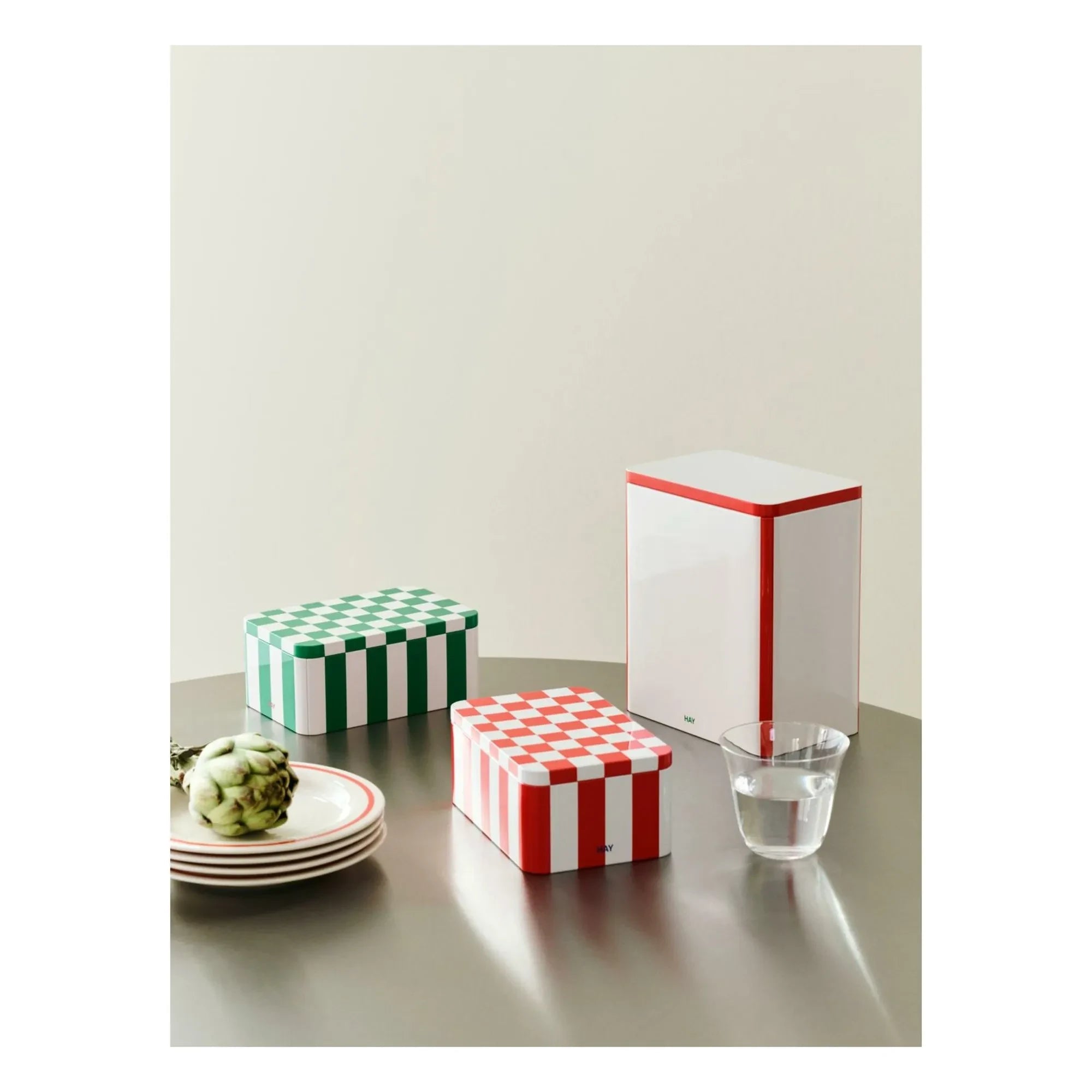 Hay - Tin Storage Box | Red