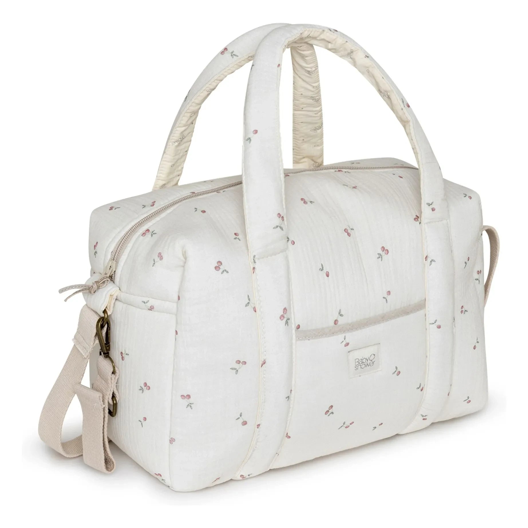 Babyshower - High Park Cherries baby care bag | Ecru