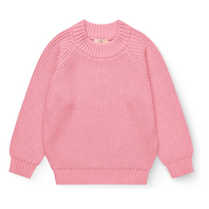 Copenhagen Colors - Striped Organic Cotton Sweater | Pink