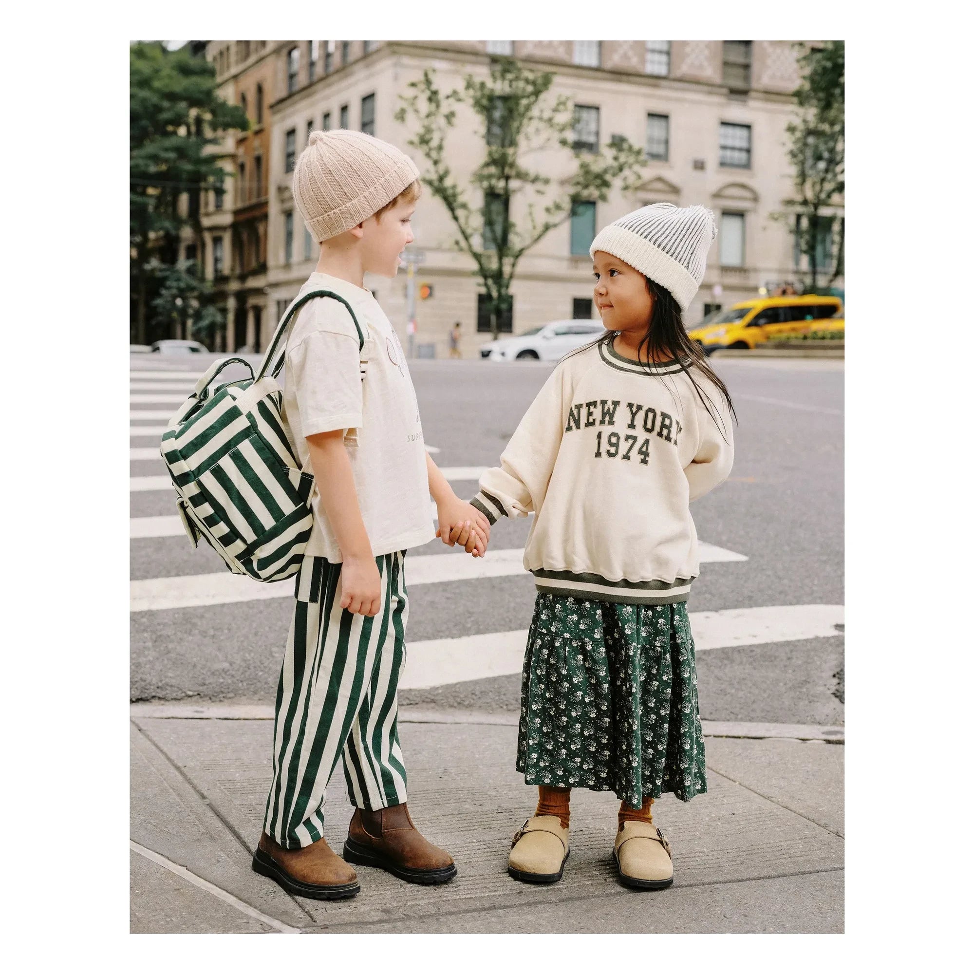 Rylee + Cru - Raglan Sweat New York Mini | Ivory