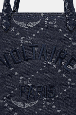 ZADIG&VOLTAIRE ANGEL TOTE DENIM MONOGRAM Çanta
