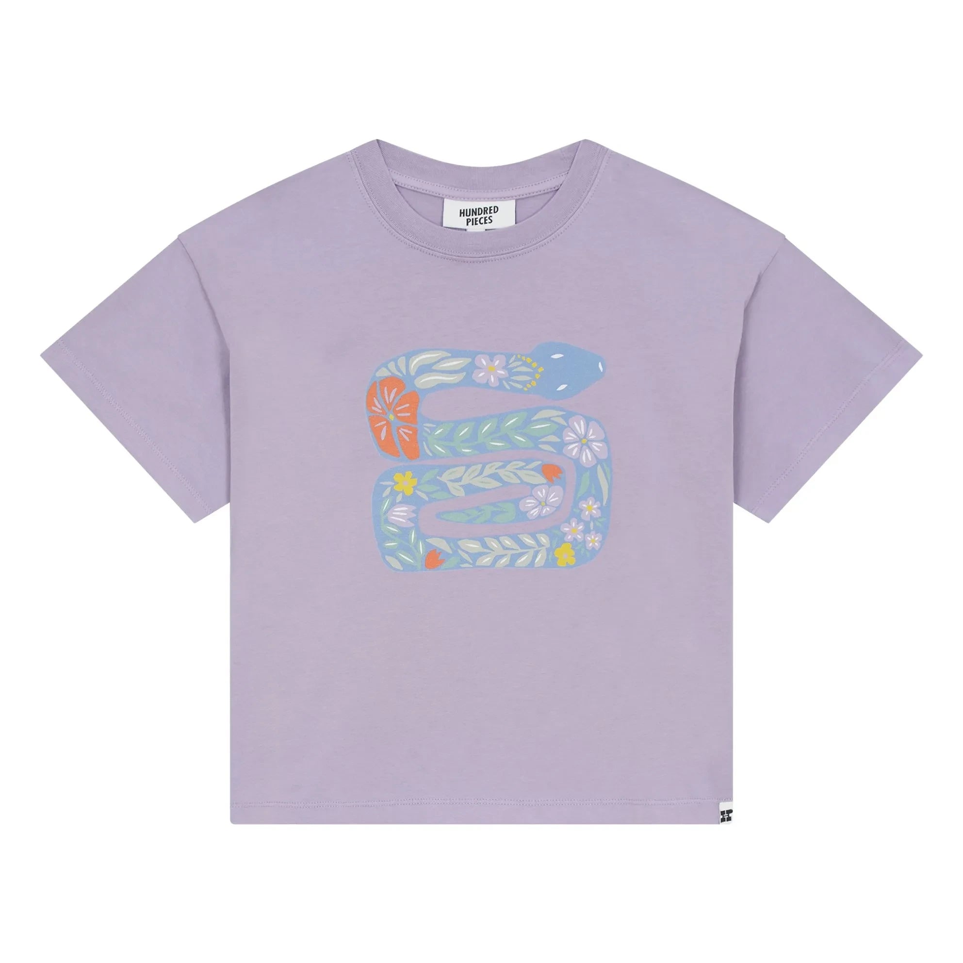 Hundred Pieces - Luna Snake T-Shirt Organic Cotton | Lavender