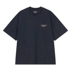 Carhartt WIP - S/S Signature Script T-Shirt | Midnight blue