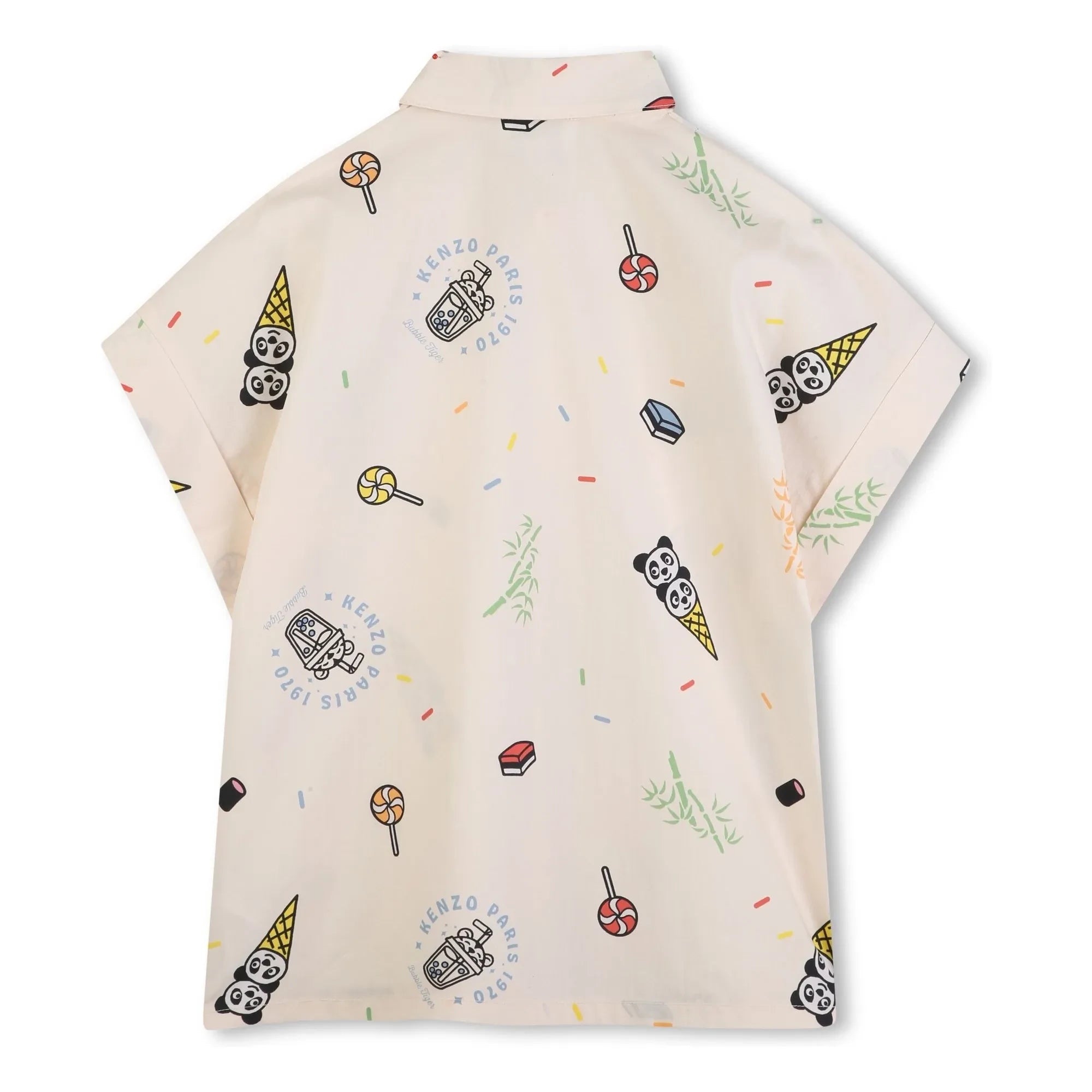 Kenzo - Happy Sweet Panda T-Shirt | Ecru