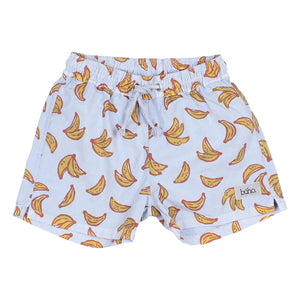 Búho - Banana Poplin Organic Cotton Swimsuit Shorts | Ice Blue