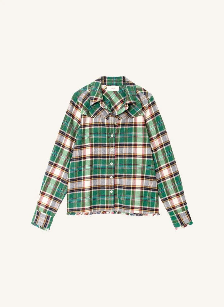 Xirena - Jadestone Cotton Plaid Shirt | Green