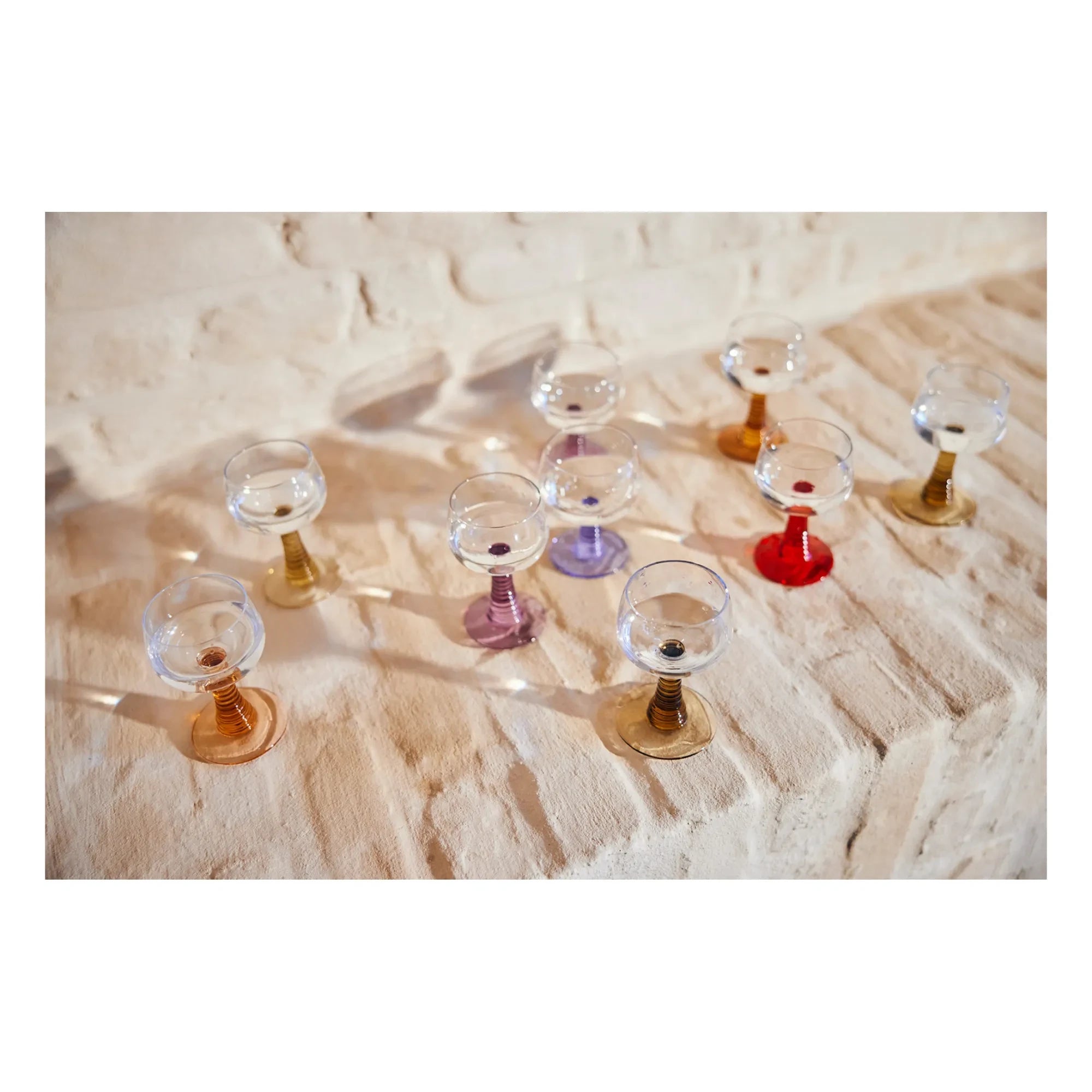 HKliving - Spiral Glass | Mustard