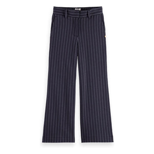 Scotch & Soda - Wide-Leg Striped Pants | Navy Blue