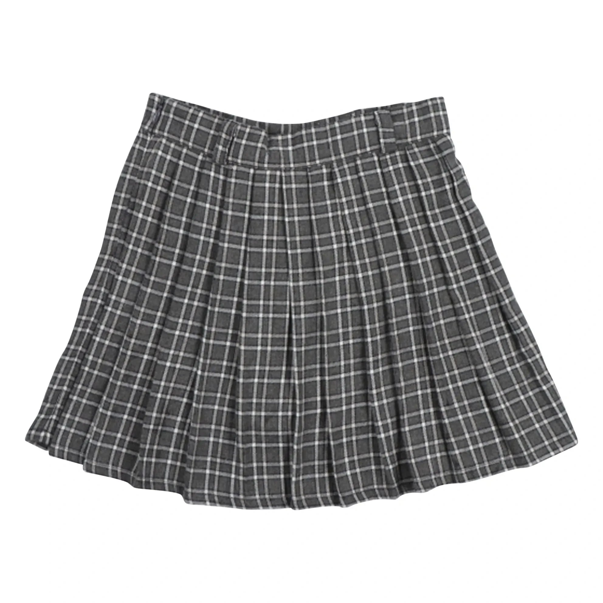 the new society - Martina etek Organic cotton check | Dark gray