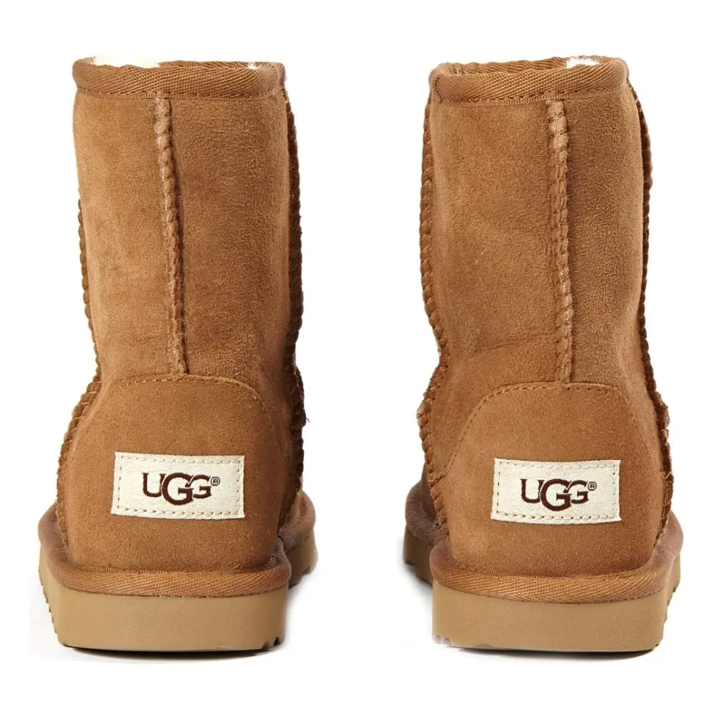 UGG - Classic II Fur-Lined Suede Boots | Caramel