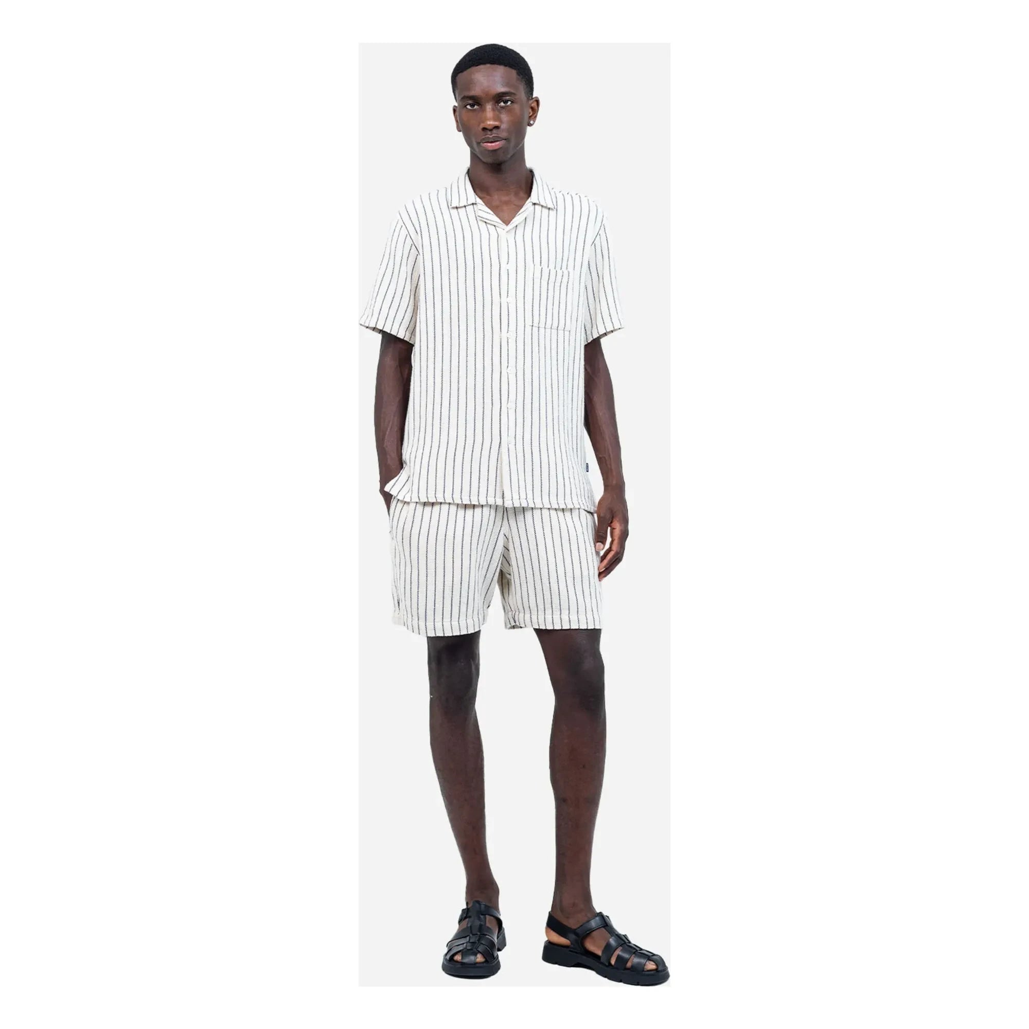 Olow - Aloha Striped Shirt | White