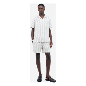 Olow - Aloha Striped Shirt | White