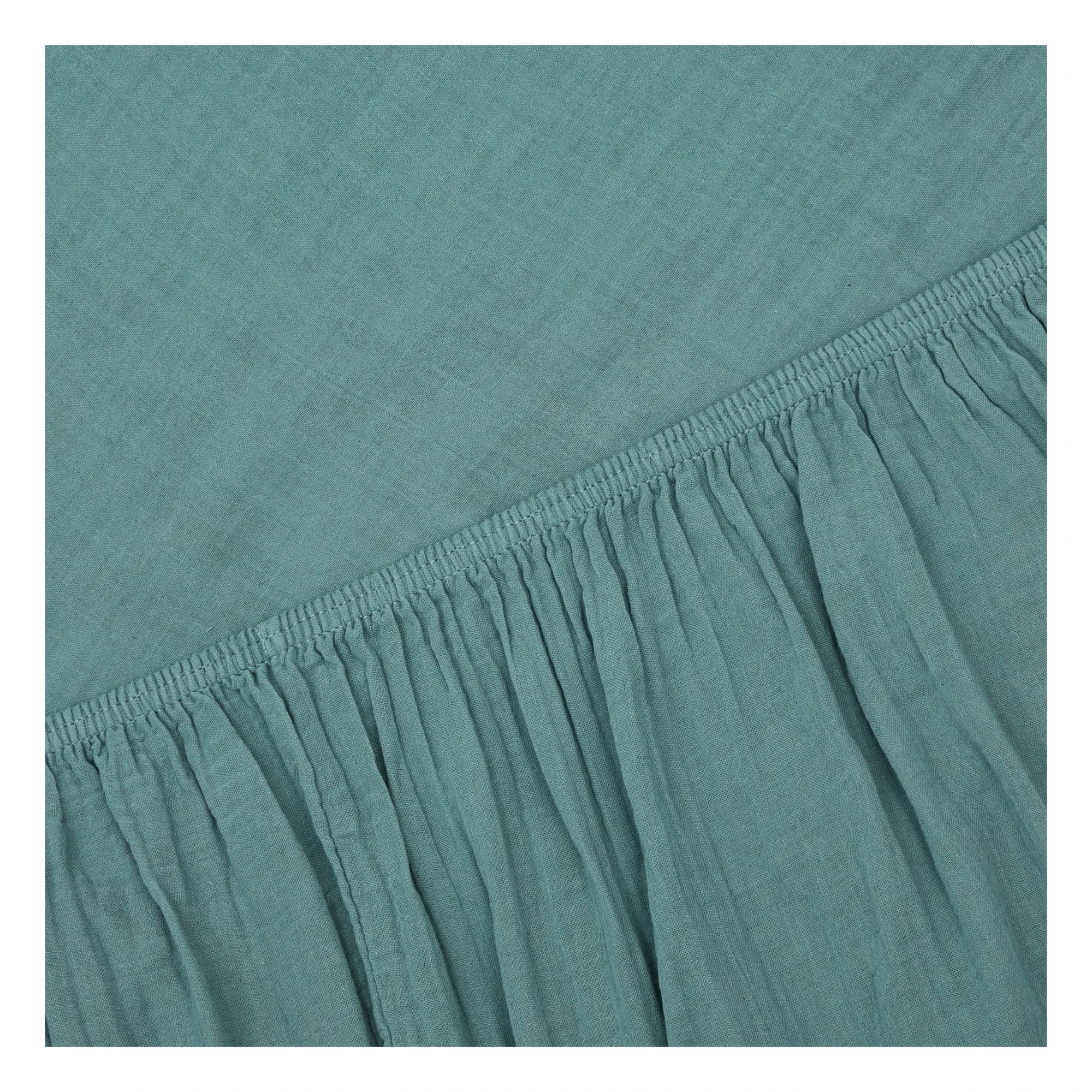 Haomy - Cotton Flannel Fitted Sheet | Blue Stone