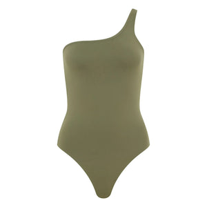Smallable Woman - Janet Asymmetrical One-Piece Swimsuit | Light Khaki