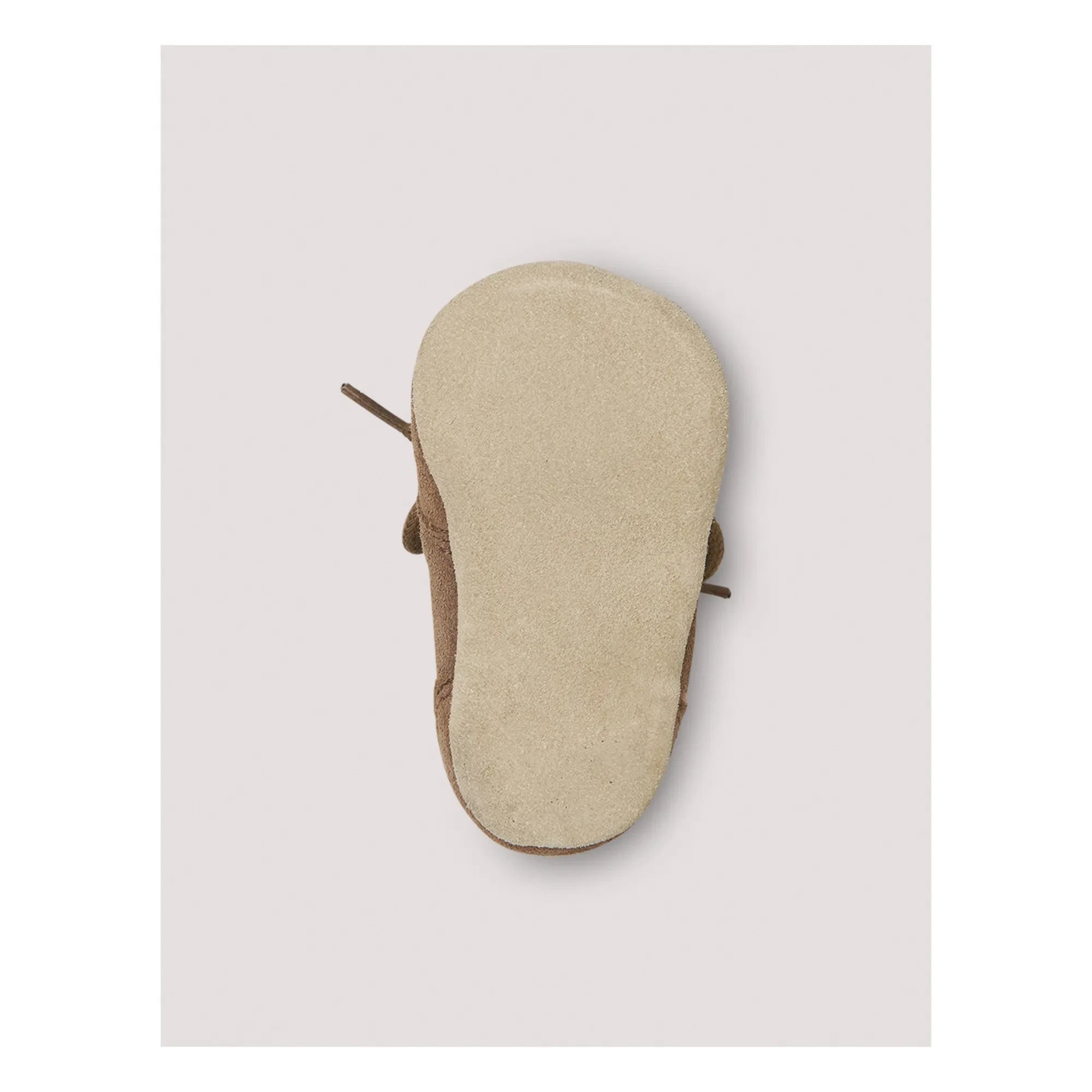 Petit Nord - Crib Suede Slippers | Brown