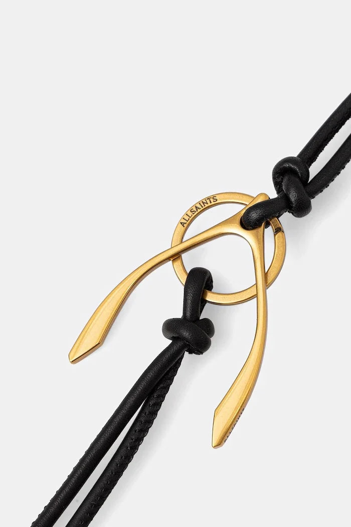 AllSaints kadın deri anahtarlık WISHBONE